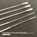 Coleta de vírus descartável Flocked swab nasal oral